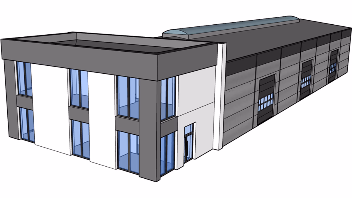 Budynek H15-B2 - widok modelu - zdjęcie 1