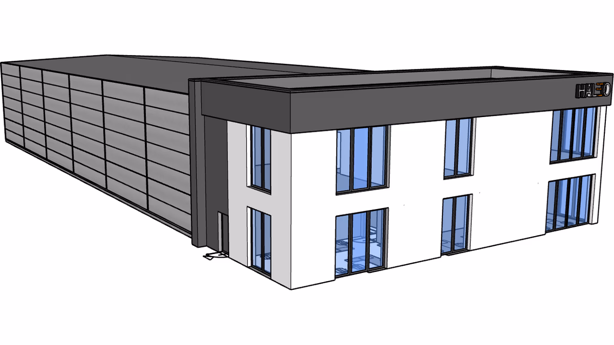 Budynek H20-B2 - widok SketchUp - zdjęcie 2