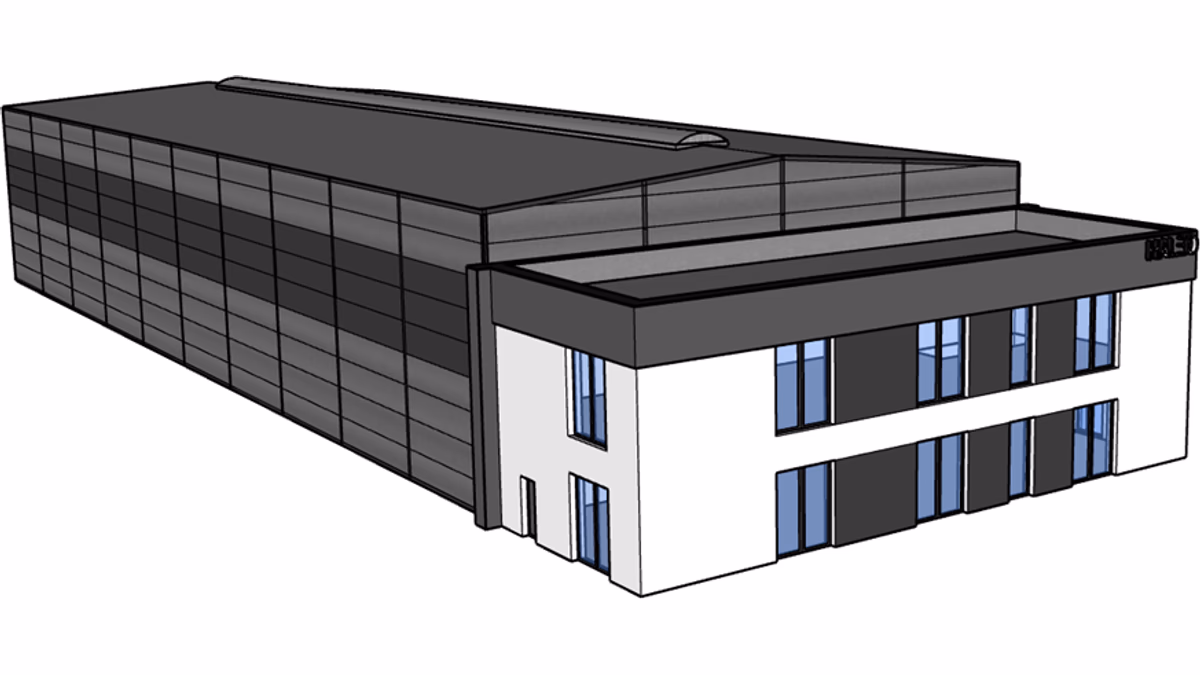 Budynek H24-B2 - widok SketchUp - zdjęcie 2